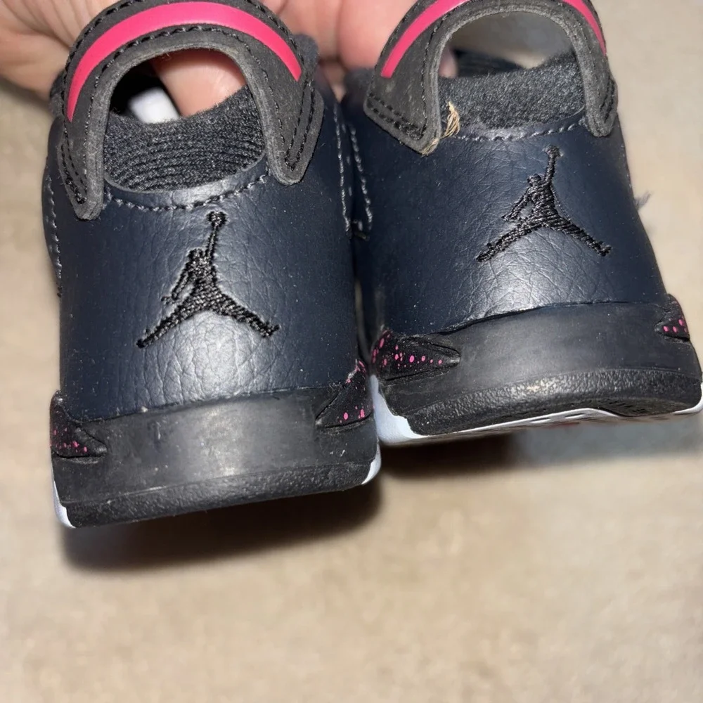 Jordon 6 Retro GT Black‎ Pink Logo SZ 7C